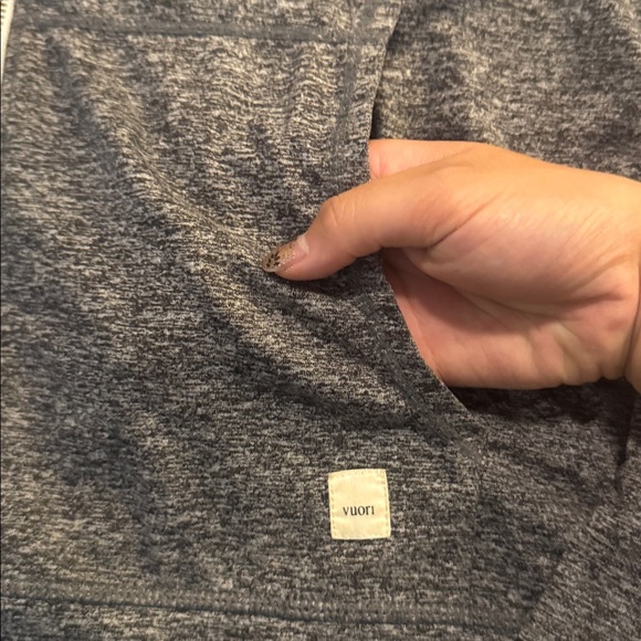 Vuori Halo Performance Hoodie - Gray Heather - Picture 3 of 8